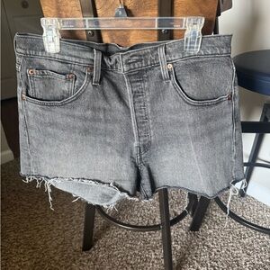 Gray Denim Women's Shorts